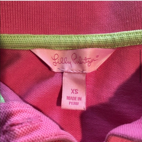 LILLY PULITZER BUNDLE Pink/Green GOLF SHIRTS XS - Picture 14 of 16